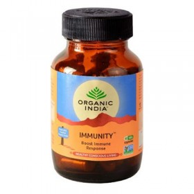 Organic India Immunity 60 Capsules Bottle