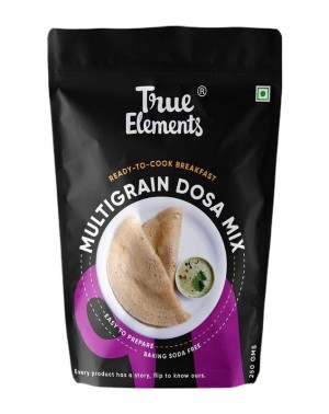 True Elements Multigrain Dosa Mix 250gm - Baking Soda Free, Breakfast Food